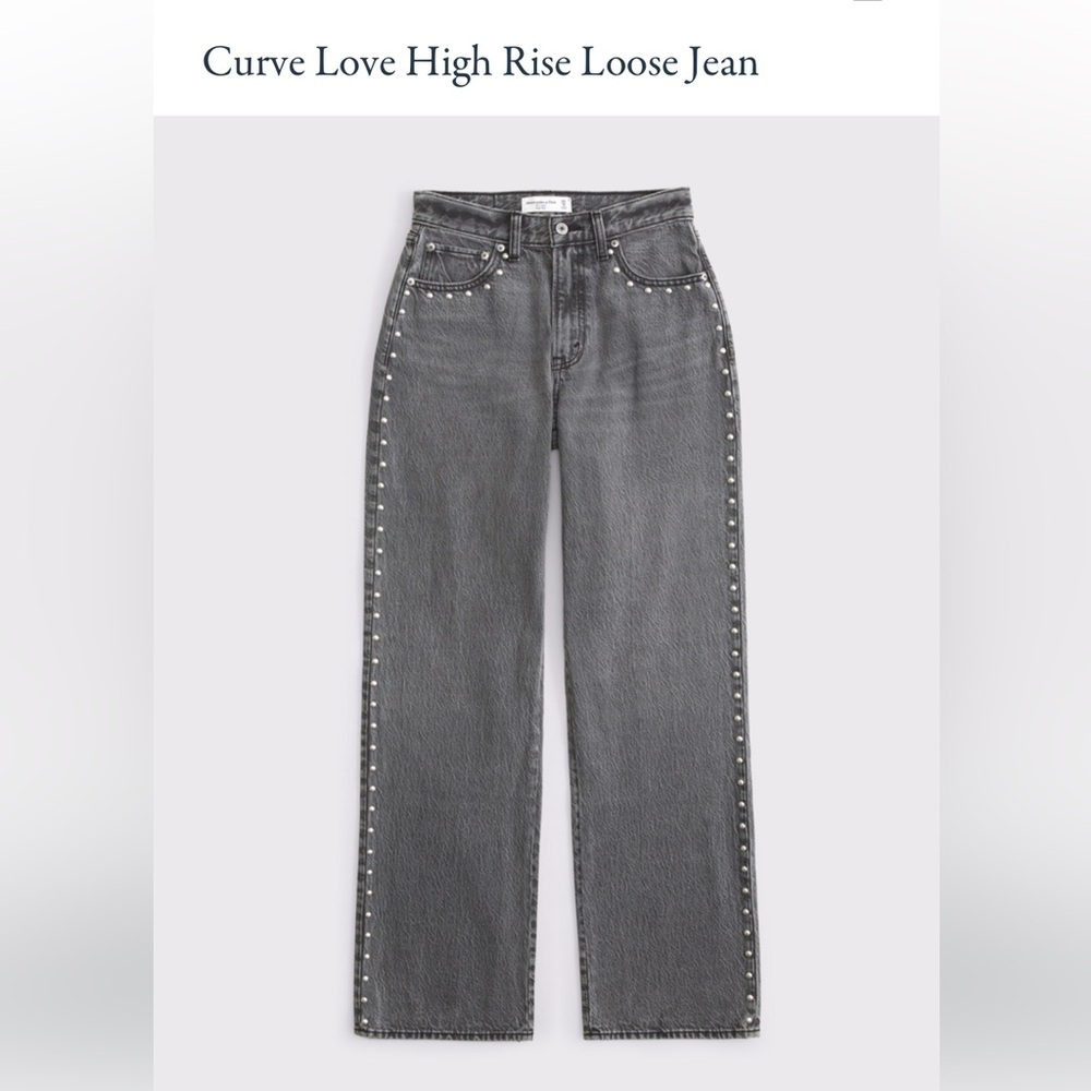 Abercrombie & Fitch Curve Love The Loose High Rise Loose Jean 29S (Short)